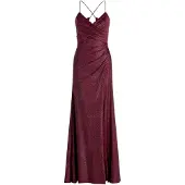 Vera Mont Abendkleid im Glitzer-Look in Dark Red/Black | Gr.: 36