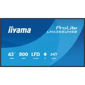 Iiyama LH4366UHSB-B1AG, Digital Signage Flachbildschirm, 109,2 cm (43"), LCD, 3840 x 2160 Pixel, WLAN, 24/7