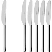 Villeroy & Boch Tafelmesser "Tafelmesser Udine 238 mm 6er Set silber", silber, B:4,7mm, Essmesser, Tafelmesser, Spülmaschinenfest