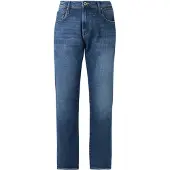 Replay Straight-Jeans "Aideen", Herren, Gr. 31, Länge 34, blau (medium blau c009), Denim/Jeans, Obermaterial: 99% Baumwolle, 1% Elasthan, straight fit lang, Jeans Straight-Jeans, im 5-Pocket-Stil