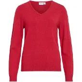 Vila Viril V-ausschnitt Strickpullover