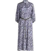 Betty Barclay Hemdblusenkleid "Hemdblusenkleid mit Bindegürtel", Damen, Gr. 46, EURO, schwarz (blau, braun), Obermaterial: 100% Polyester PES., Kleider Hemdblusenkleid