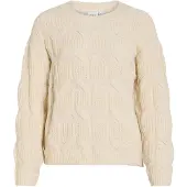 Vila Vitoko Zopfstrick Strickpullover