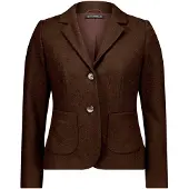 Betty Barclay Jackenblazer "Wollblazer mit aufgesetzten Taschen", Damen, Gr. 46, braun (light maroon), Obermaterial: 75% Polyester PES. 25% Wolle WO., Blazer Jackenblazer, Topseller
