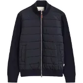 Gant Strickjacke "HYBRID ZIPPED CARDIGAN" Regular fit mit Stehkragen