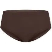 Schiesser Panty "Invisible Cotton", Damen, Gr. 36, 330, deep braun, Single Jersey, Obermaterial: 50% Baumwolle, 40% Polyamid, 10% Elasthan, Unterhosen Panty