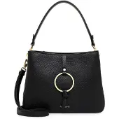 Tamaris Damen Schultertasche Schwarz Synthetik Größe: One Size
