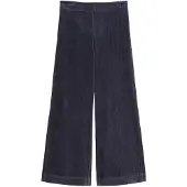 Marc O'Polo Schlupfhose , Damen, Gr. 38, N-Gr, blau (martime blau), Cord, Obermaterial: 100% Baumwolle, weit lang, Hosen Schlupfhose