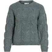 Vila Vitoko Zopfstrick Strickpullover