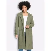 HEINE Strickmantel in khaki | Gr.: 38