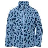 Didriksons - Kid's Monte Printed Full-Zip - Fleecejacke Gr 90 blau