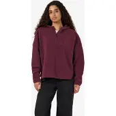 Noisy May Fleecepullover "NMCOZY L/S HALFWAY ZIP SWEATER JRS NOOS", Polyester, relaxed fit