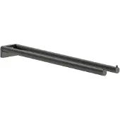 Hansgrohe AddStoris S Handtuchhalter zweiarmig, 41787340, Farbe: Brushed Black Chrome