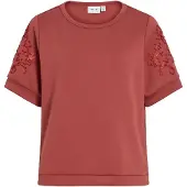 Vila Visiffi Rundhals Sweatshirt Mit Kurzen Ärmeln