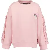 Blue Seven Sweater "Sweatshirt", Mädchen, Gr. 134, rosa (4040, rosa), 100% Baumwolle, normal normal, Rundhals, gerader Abschluss, Sweatshirts Sweater