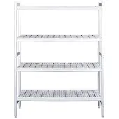 Saro Alu- Regalboden mit Kunstoffrosten 373x620mm