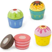 Vigatoys Viga Holzkekse Muffins 4Stk