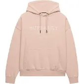Superdry für Damen. W2012575A Luxe Relaxed Kapuzenpullover in Rosa (M), Lässig, Baumwolle