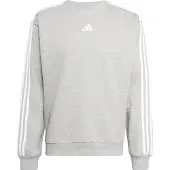 Adidas - Essentials 3-Stripes Fleece Sweatshirt - Pullover Gr M grau