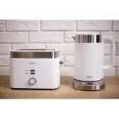 Lauben T17BG Toaster, Kunststoffgehäuse, Stoppfunktion, Auftaufunktion