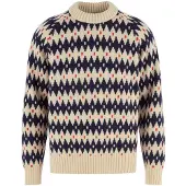 Fjällräven - Övik Jacquard Knit - Wollpullover Gr XS beige