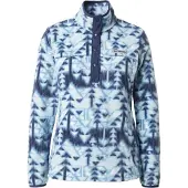 Columbia Women's Benton Springs Printed 1/2 Snap Fleece rainy day, sketchup (447) L