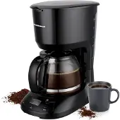 Heinner HCM-D750GCBK, Filterkaffeemaschine, 1 l, Gemahlener Kaffee, 750 W, Schwarz