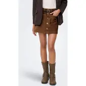 ONLY Cordrock "ONLAMAZING HW CORD SKIRT" Baumwollmischung