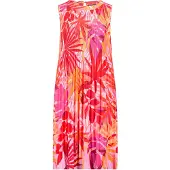 Betty Barclay Plisseekleid "Plisseekleid ohne Arm", Damen, Gr. 40, EURO, rot (rot, pink), Obermaterial: 100% Polyester PES., Kleider Plisseekleid