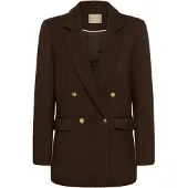 Culture Blusenblazer "Damen Blazer CUEVA", Damen, Gr. 42, braun (coffee bean), Obermaterial: 68% Viskose CV. 26% Polyester PES. 6% Elasthan EL., Blazer Blusenblazer