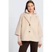 Tom Tailor Damen Cosy Cape Jacke im 2-in-1-Look