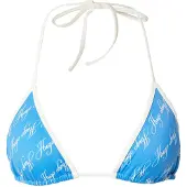 HUGO underwear Triangel-Bikini-Top "MONOGRAM", Damen, Gr. M, N-Gr, blau (open blau 462), Microfaser, Obermaterial: 80% Polyamid, 20% Elasthan, Bikini-Oberteile Triangel-Bikini-Top