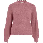 Vila Vinikolina Stehkragen Strickpullover