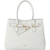 Gian Marco Venturi Gianmarco Venturi Handtasche Damen Kunstleder Reißverschluss 37x26 cm Bianco UNICA hite