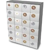 Itenga SET Adventskalender zum Füllen Quader XL + Sticker Z15