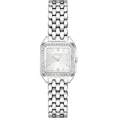 BOSS Quarzuhr "MAE PETITE", silber (silberfarben, weiß), Armbanduhren, Damen, silberfarben, Quarzuhr, Armbanduhr, Damenuhr, Edelstahlarmband, analog, Glaskristalle