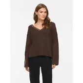 Vila Viliga V-ausschnitt Strickpullover