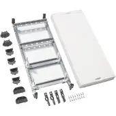 Hager UD41A1N Baustein, universN, 600x250mm, für Reihenklemmen waag., 1Hutschiene verstellbar