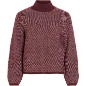 Vila Stehkragen Strickpullover