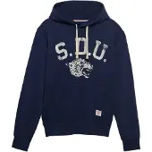 Superdry für Herren. M2014562A Essentials Kapuzenpullover Marineblau (L), Lässig, Baumwolle