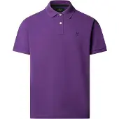 Hackett London für Herren. HM5600241 Polo Logo lila (M), Lässig, Flieder, Baumwolle, Kurzarm