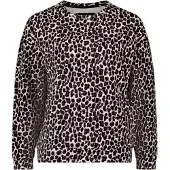 Betty Barclay Sweatpullover mit Rundhalsausschnitt in Schwarz/Beige | Gr.: S