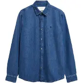 Armedangels KLASSISCHES JEANS-HEMD | Bio-Baumwoll Mix - blau (M)
