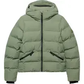 Superdry für Damen. W5012209A Grüne Hooded City Steppjacke mit Kapuze (S), Lässig, Recyceltes Polyester