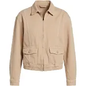 Apricot Kurzjacke "Bomberjacke aus Baumwolle mit Fischgrätenmuster" Reißverschluss
