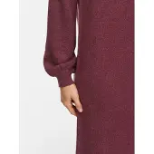 Vila Strickkleid "VIRIL L/S VOLUME SLEEVE KNIT DRESS-NOOS" Materialmix, normal geschnitten