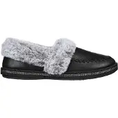 SKECHERS - "Cosy CampF" Hausschuhe für Damen, Leder GT56153 (36 EU) (Schwarz)