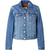 Levi's für Damen. 29945-0265 Blaue Original Trucker Jacke (M), Lässig, Baumwolle, Denim