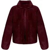 Betty Barclay Cardigan "Strick-Cardigan mit Kragen", Damen, Gr. 46, lila (schwarz aubergine), Strickjacken Cardigan