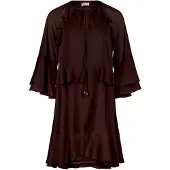 Vera Mont Volantkleid "Volantkleid mit Rüschen", Damen, Gr. 38, EURO, braun (rostbraun), Obermaterial: 100% Polyester PES., Kleider Volantkleid